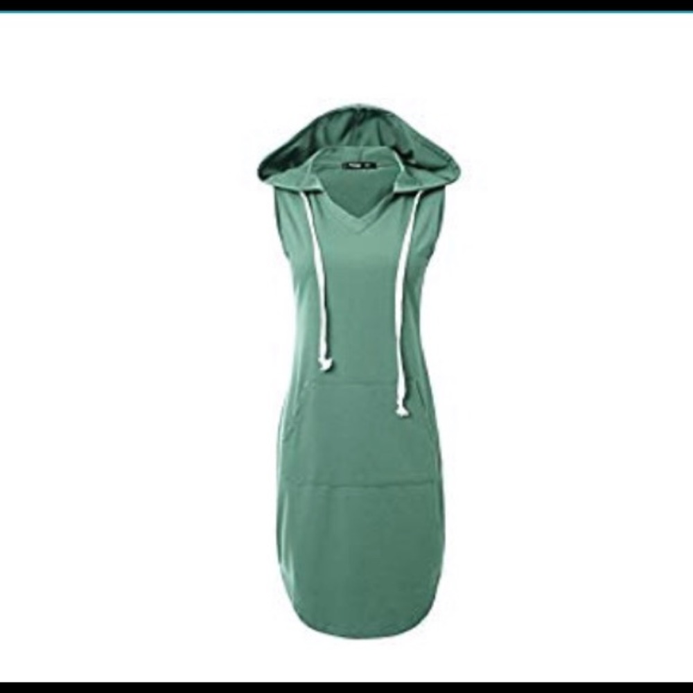 Sleeveless hooded dresses
